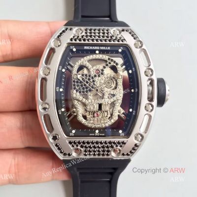 Richard Mille Skull Replica Watch Stainless Steel - Swiss Grade 1